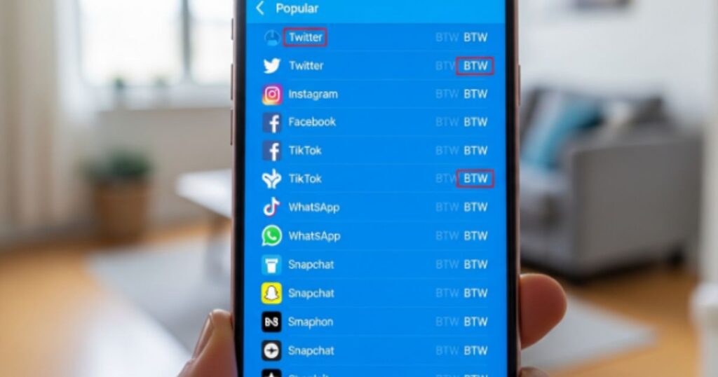 Where Is BTW Commonly Used