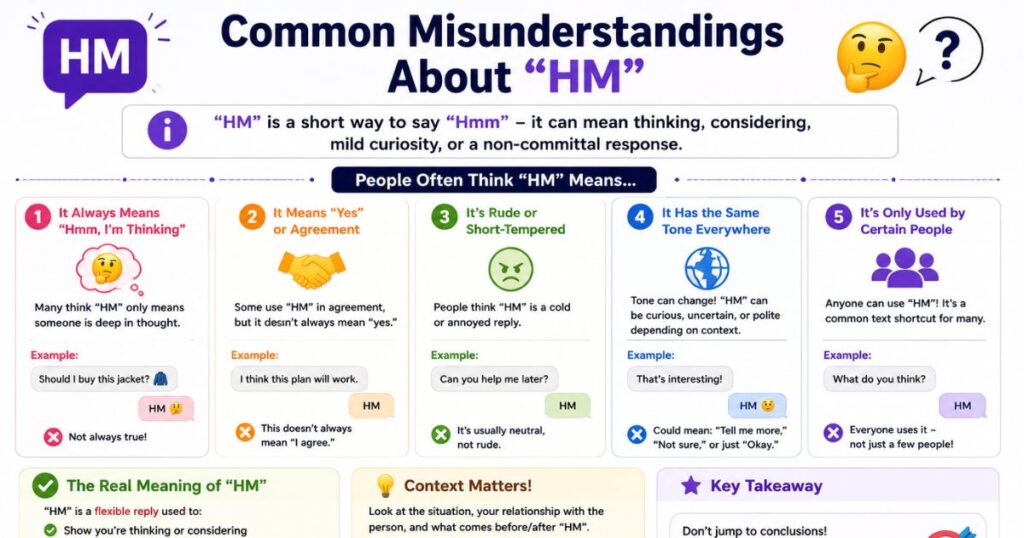 Common Misunderstandings About HM