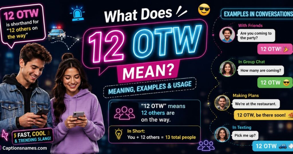 What does 12 OTW mean