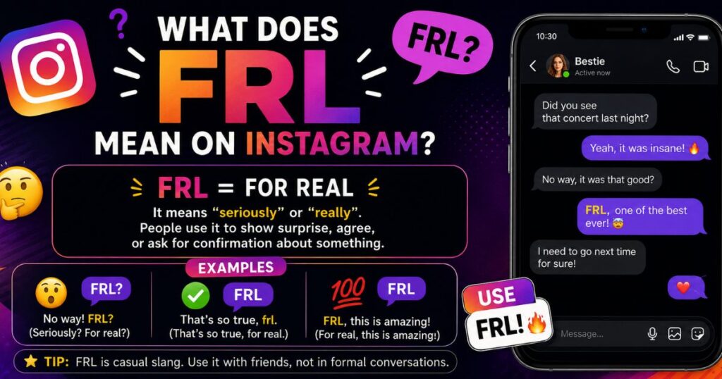 What does frl mean on instagram