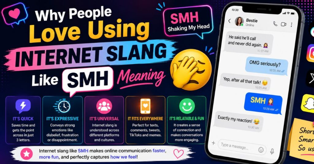 Why People Love Using Internet Slang Like SMH Meaning