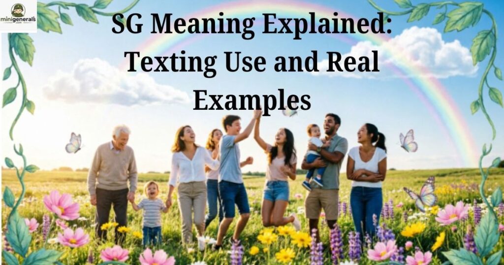 what does sg mean in text