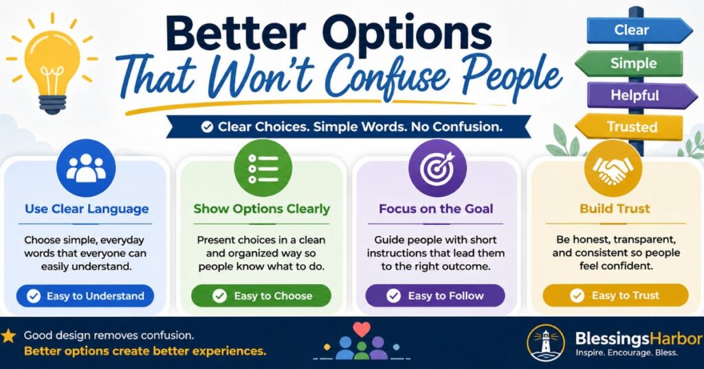 Better Options That Won't Confuse People