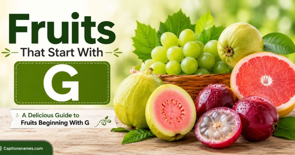Fruits That Start With G