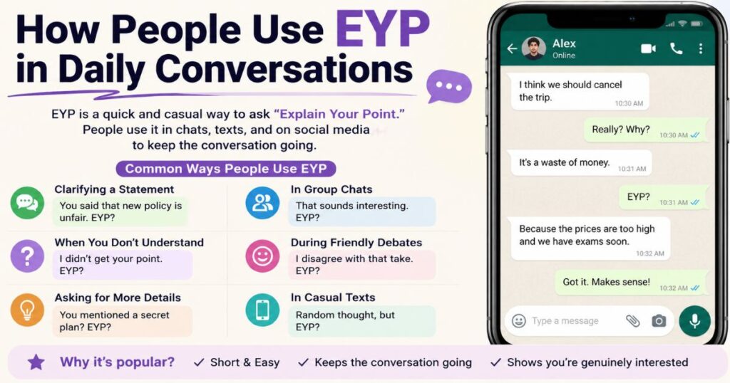 How People Use EYP in Daily Conversations