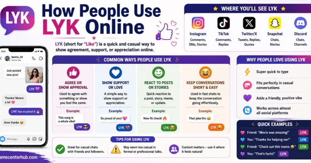 How People Use LYK Online