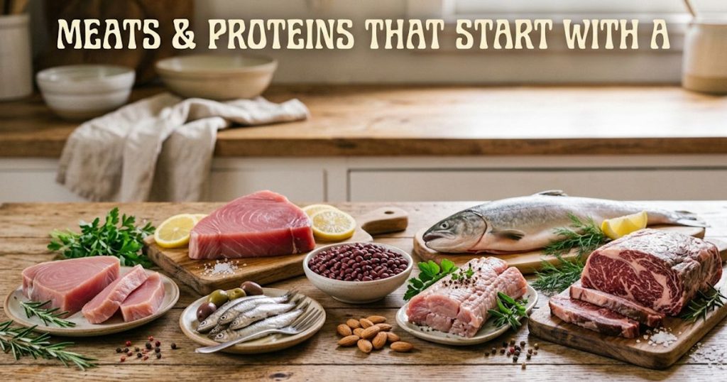 Meats & Proteins That Start With A