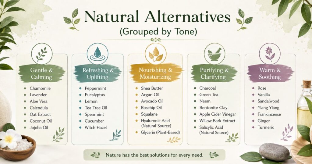Natural Alternatives (Grouped by Tone) 