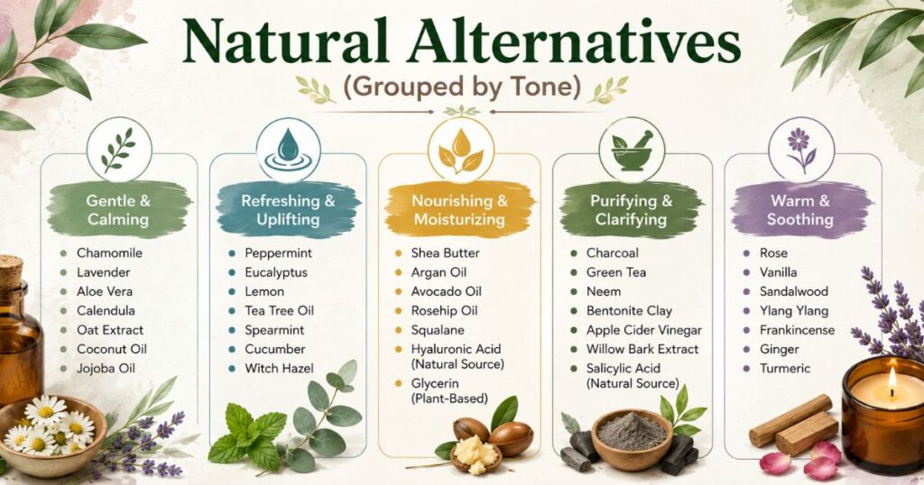 Natural Alternatives (Grouped by Tone)
