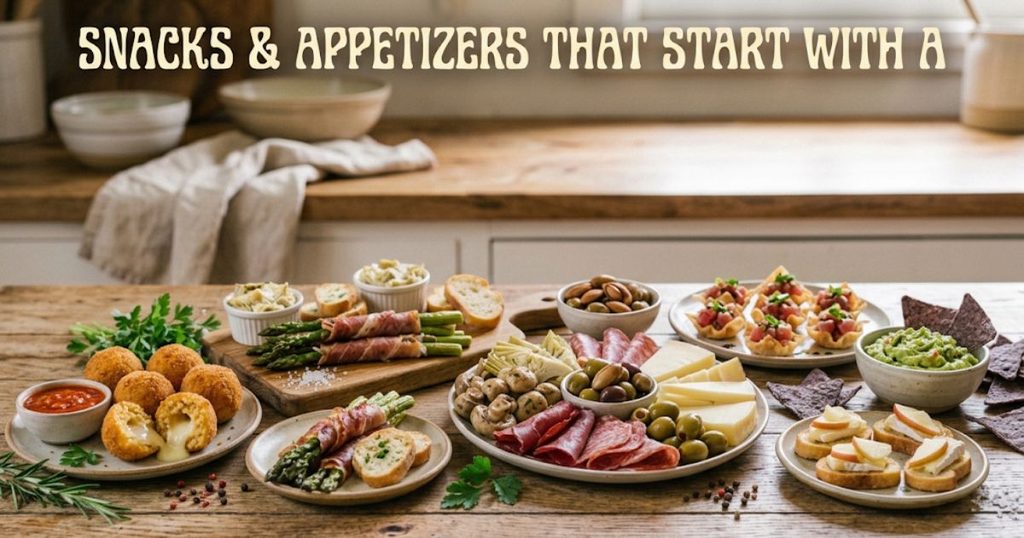 Snacks & Appetizers That Start With A