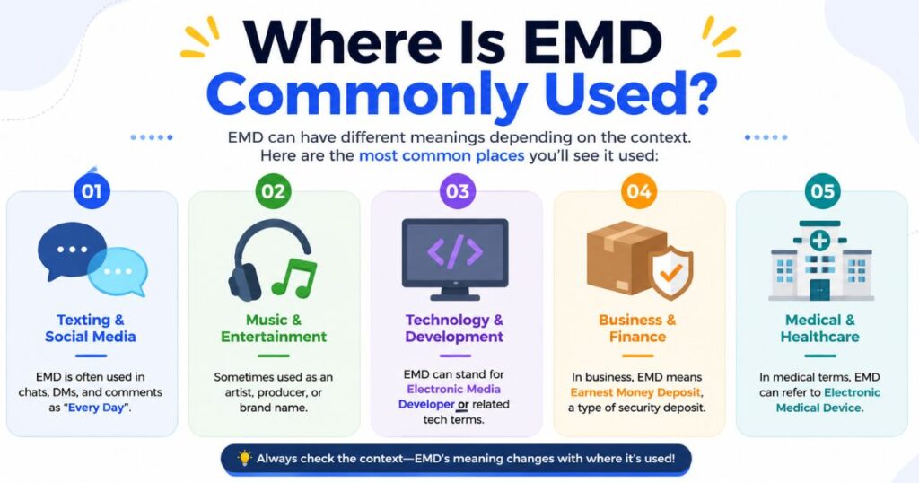 Where Is EMD Commonly Used