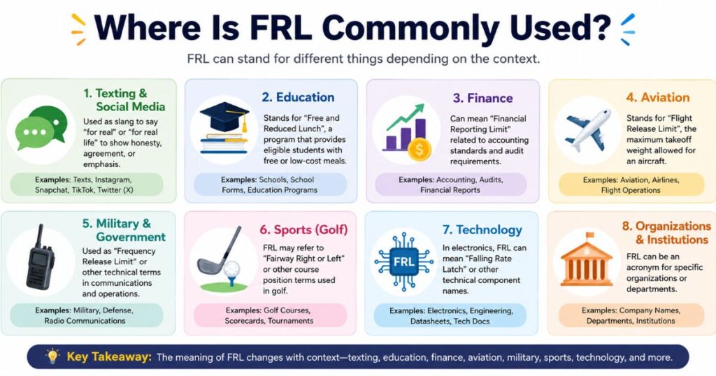Where Is FRL Commonly Used