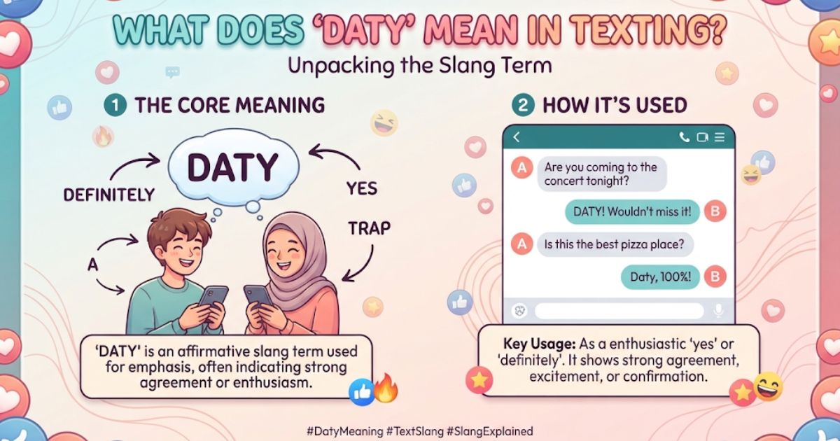 DATY Meaning in Texting