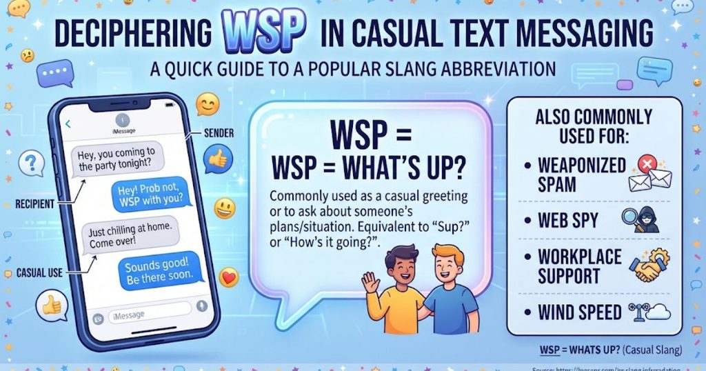 Deciphering WSP in Casual Text Messaging