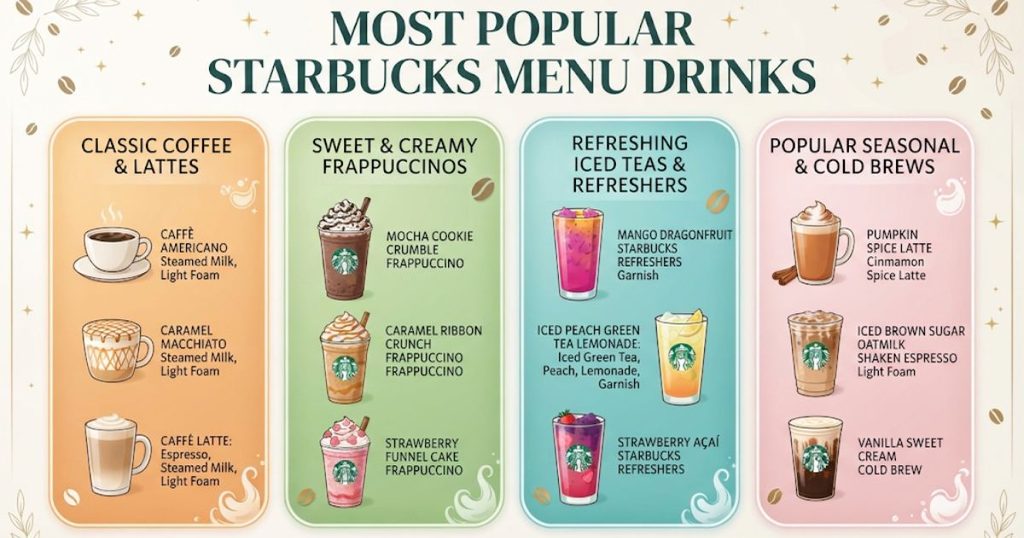 Most Popular Starbucks Menu Drinks