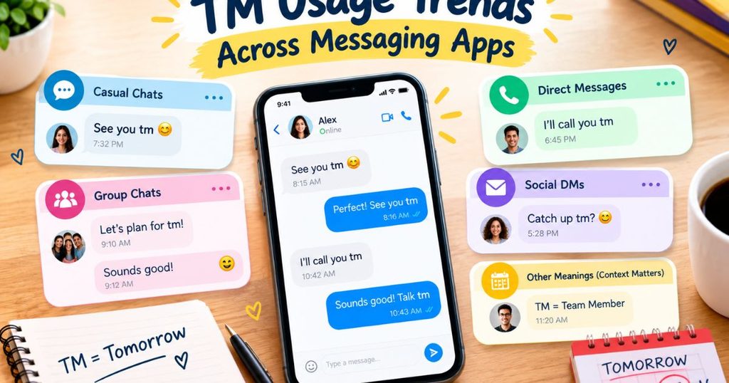 TM Usage Trends Across Messaging Apps