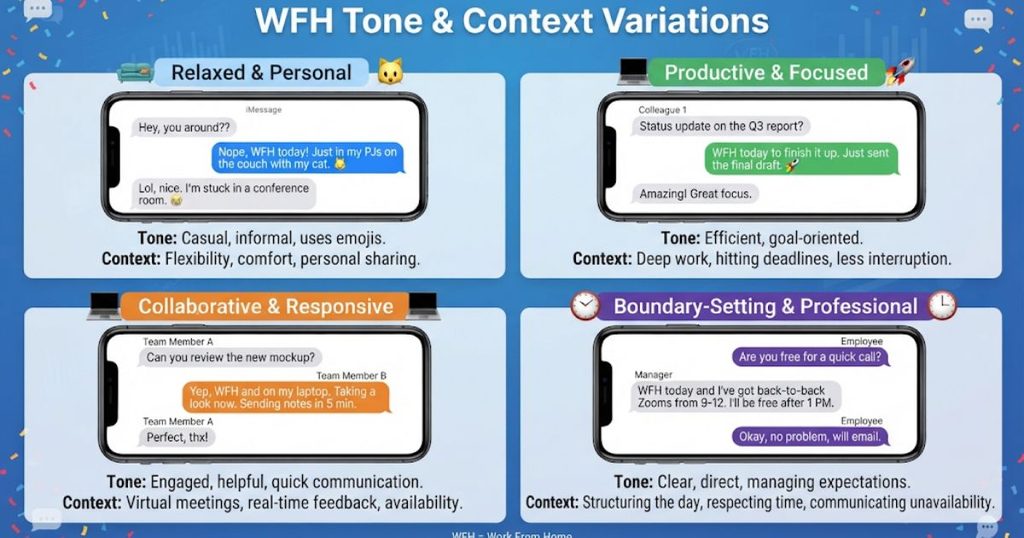 WFH Tone & Context Variations