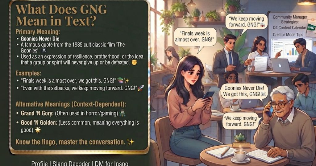 What Does GNG Mean in Text