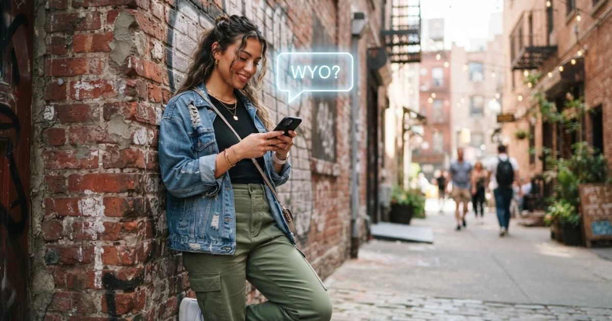 wyo meaning in text