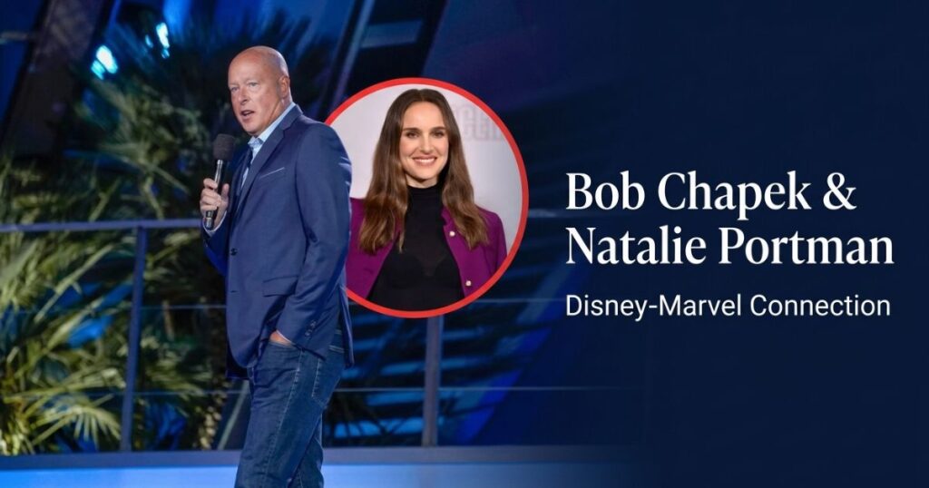 Bob Chapek and Natalie Portman