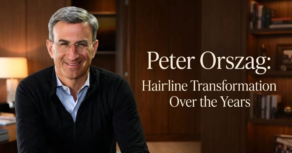How Peter Orszag’s Hairline Has Changed Over the Years