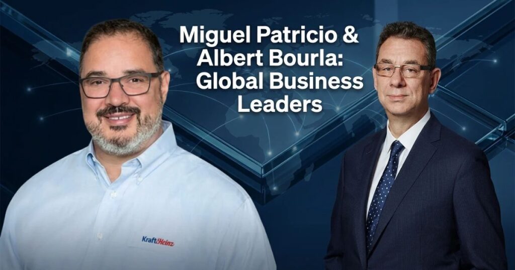 Miguel Patricio and Albert Bourla