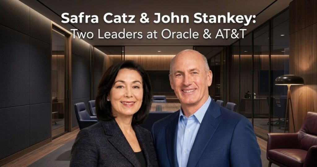 Safra Catz and John Stankey