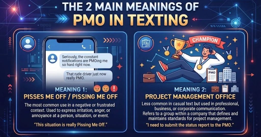 The 2 Main Meanings of PMO in Texting