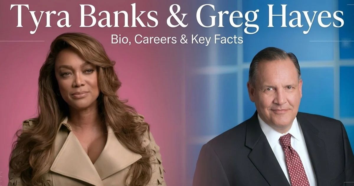 Tyra Banks and Greg Hayes