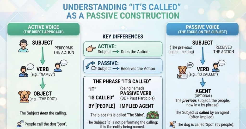 Why “It’s Called” Is a Passive Construction