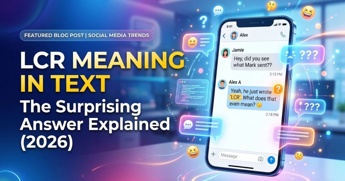 what does lcr mean in text