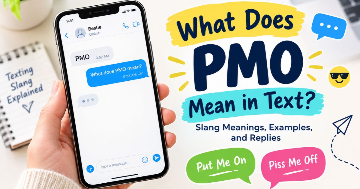 what does pmo mean in text